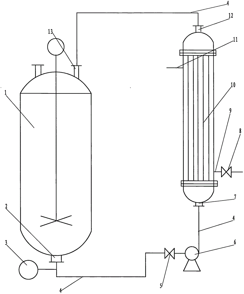 一种带强制外循环冷却器的反应釜的制作方法
