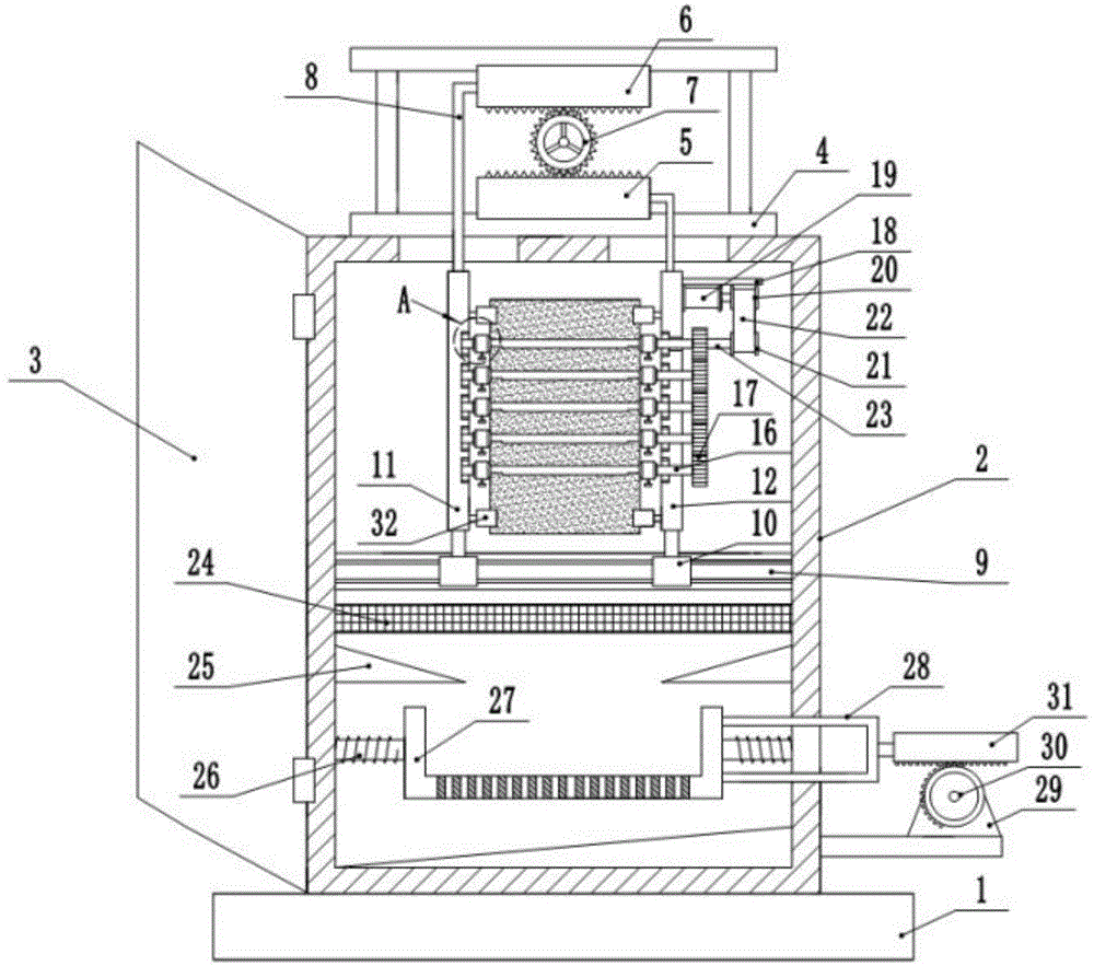 一种齿轮调节式直流盘管电机转轴自动涂油装置的制作方法