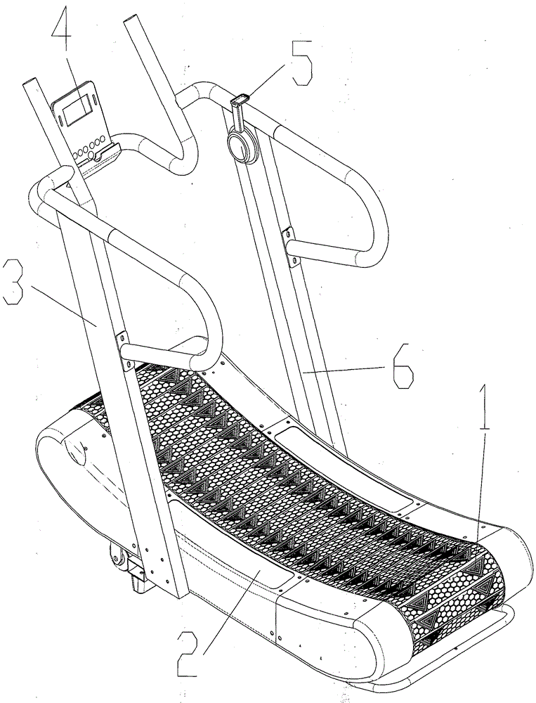 曲面机械阻力跑步机的制作方法