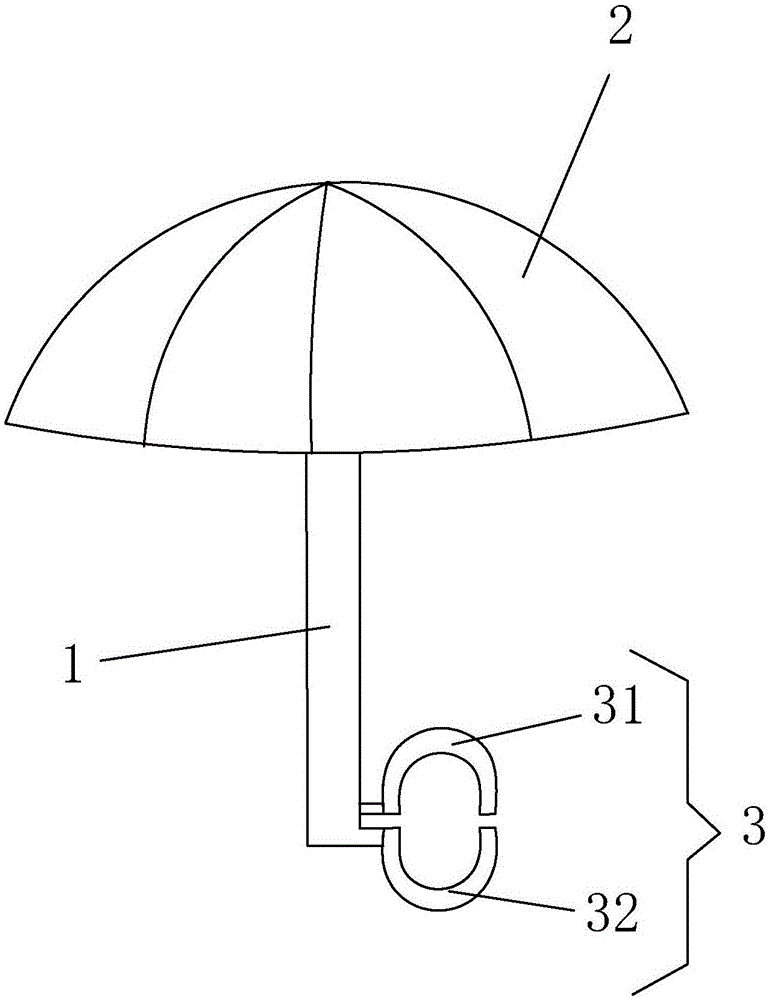 一种肩膀固定式雨伞的制作方法