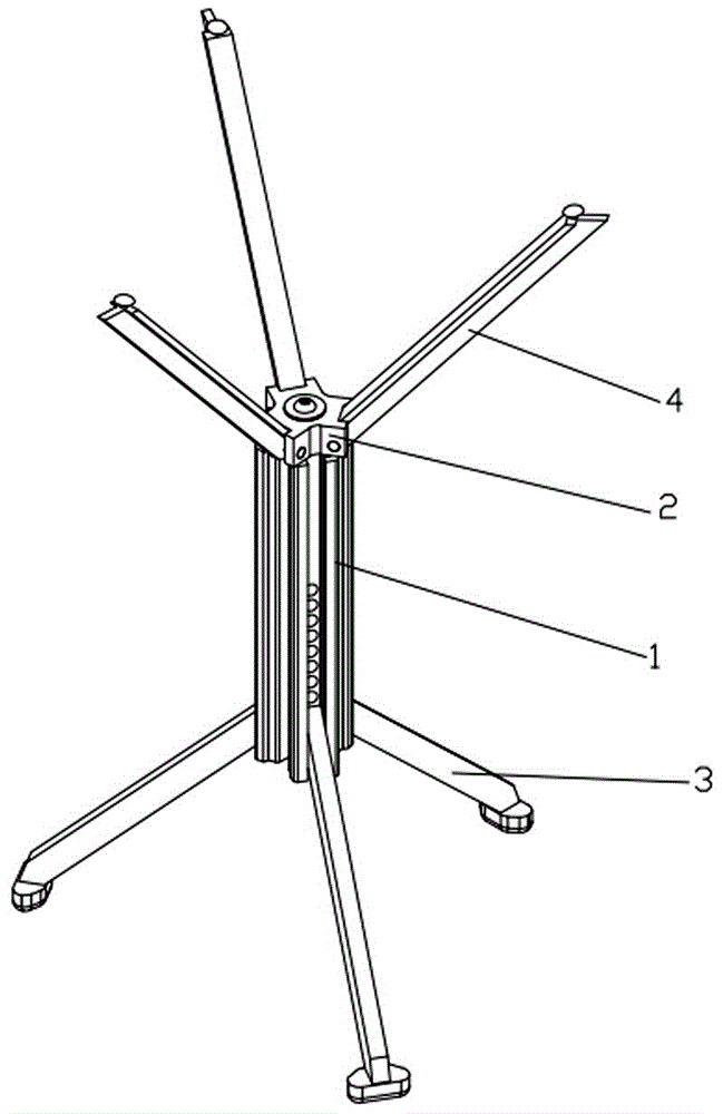 一种折叠凳功能柱体、折叠机构及可调节便携式折叠凳的制作方法
