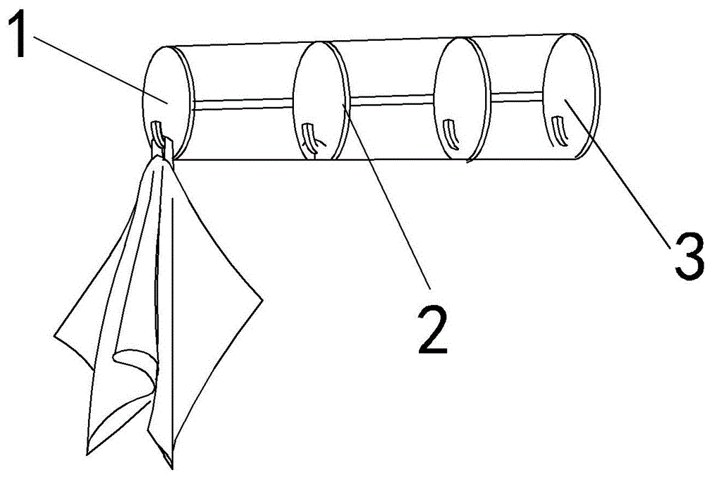 挂钩可移动的毛巾架的制作方法