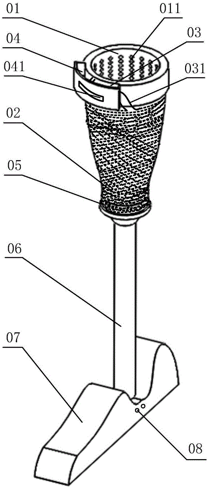 一种连续碳纤维智能假肢的制作方法