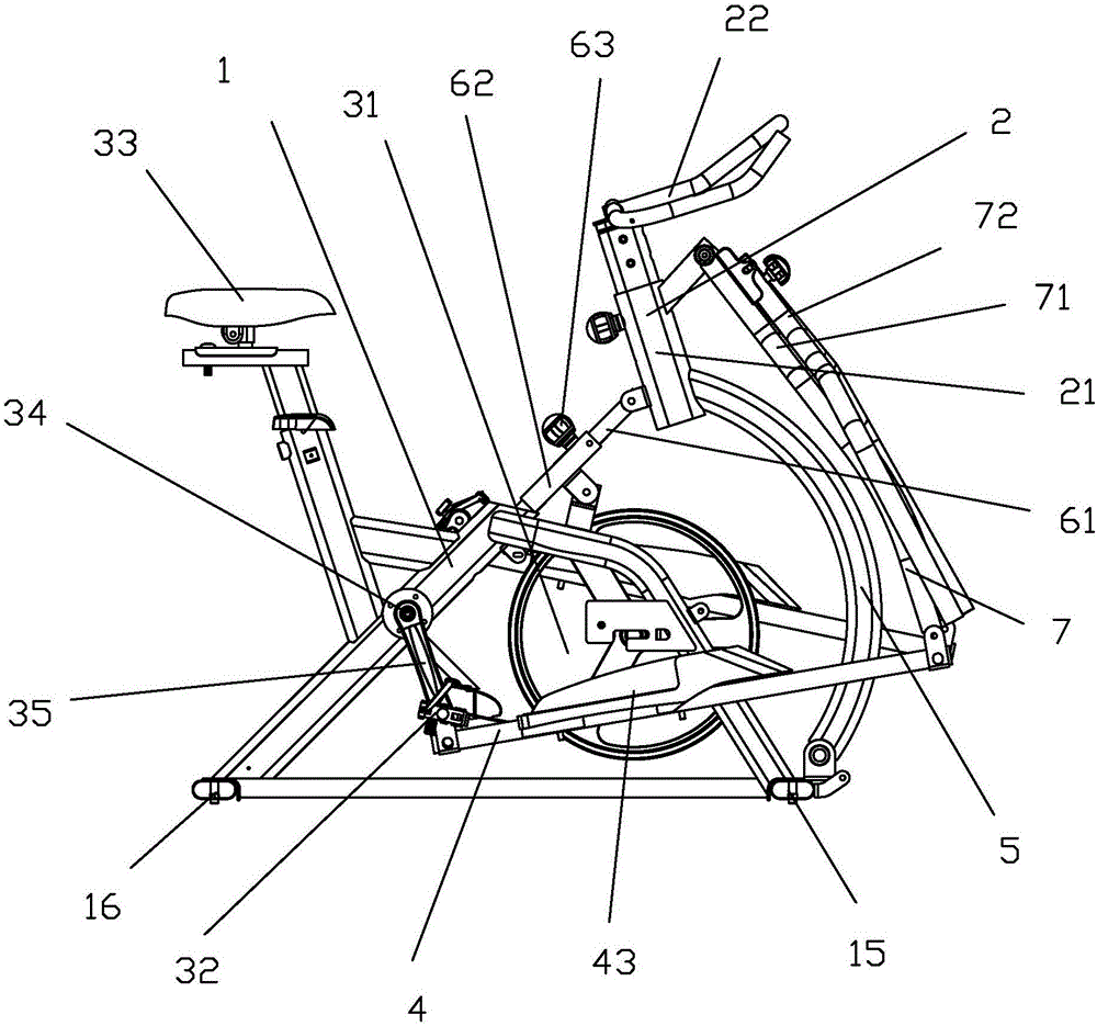 一种带椭圆机功能的动感单车的制作方法