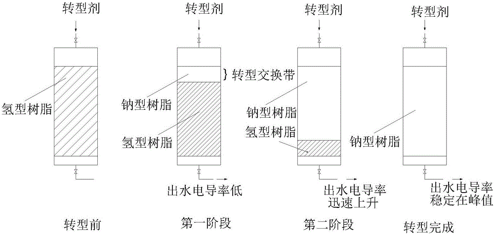 离子交换树脂的转型监测和控制方法与流程