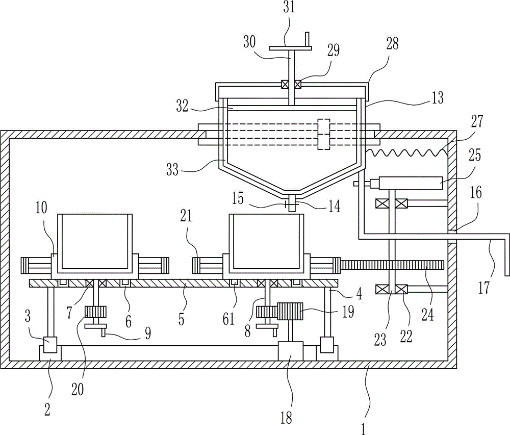 一种电子变压器制作用旋转式灌封黑胶设备的制作方法