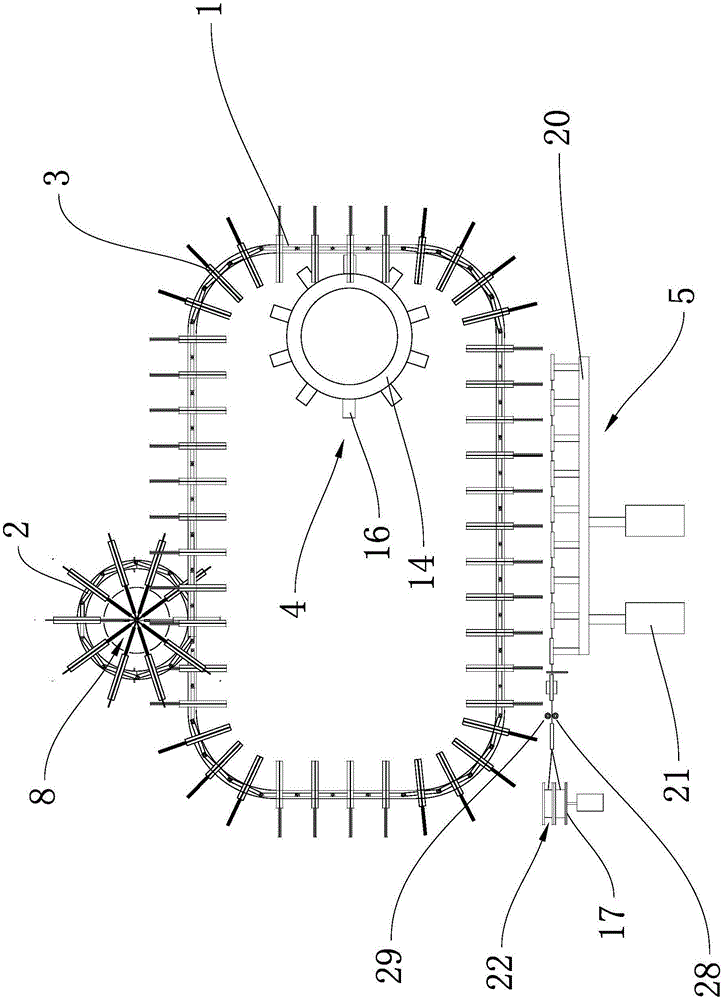 一种伞骨架组装机中的串联机构的制作方法