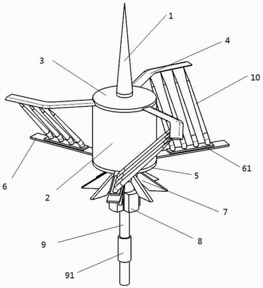 一种防强风的预放电防雷设备的制作方法