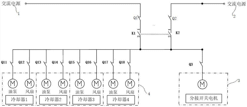 一种换流变压器的分接开关电源冗余回路的制作方法