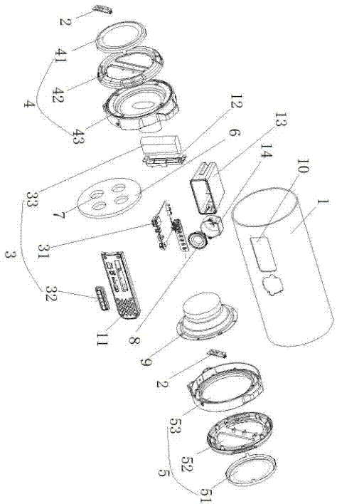 一种带有腔体隔板的音箱的制作方法