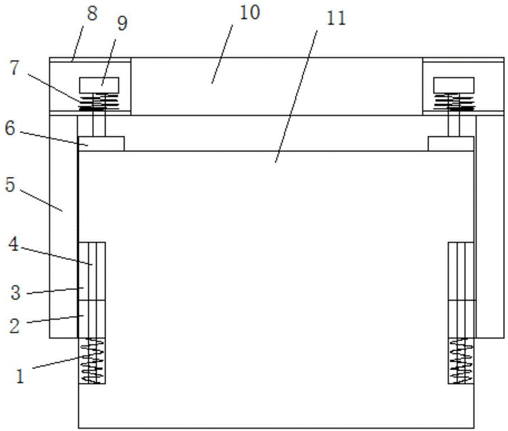 一种电梯轿架和轿顶的连接装置的制作方法