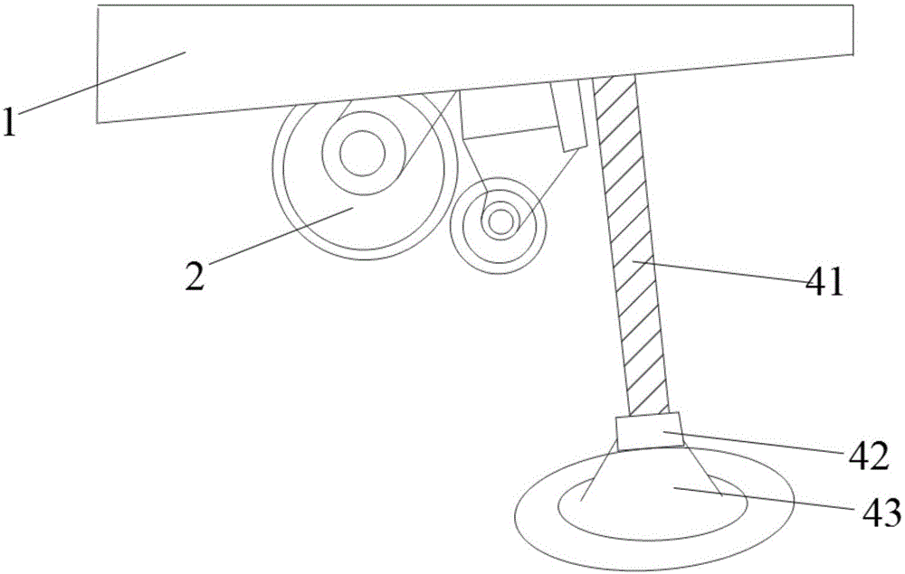 一种支撑轮升降装置的制作方法