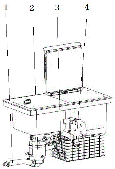 一种洗碗机净化废水的净水结构的制作方法