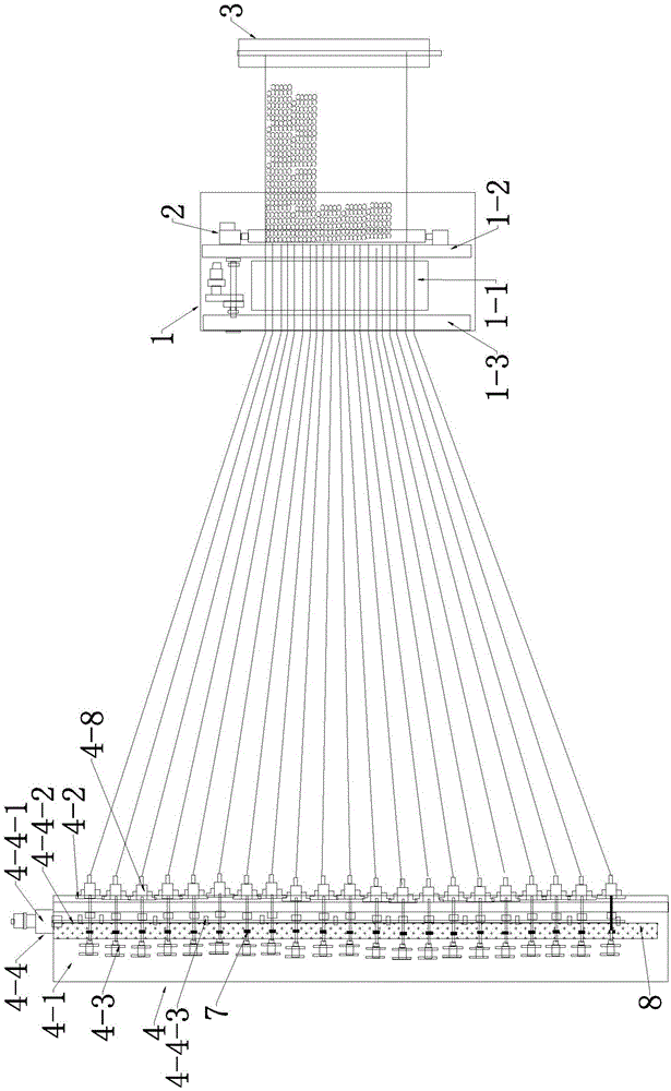 一种聚酯(PET线)六边形网的制网机的制作方法