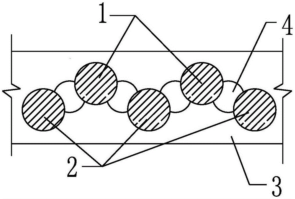 一种折线交错式双排桩基坑支护结构的制作方法