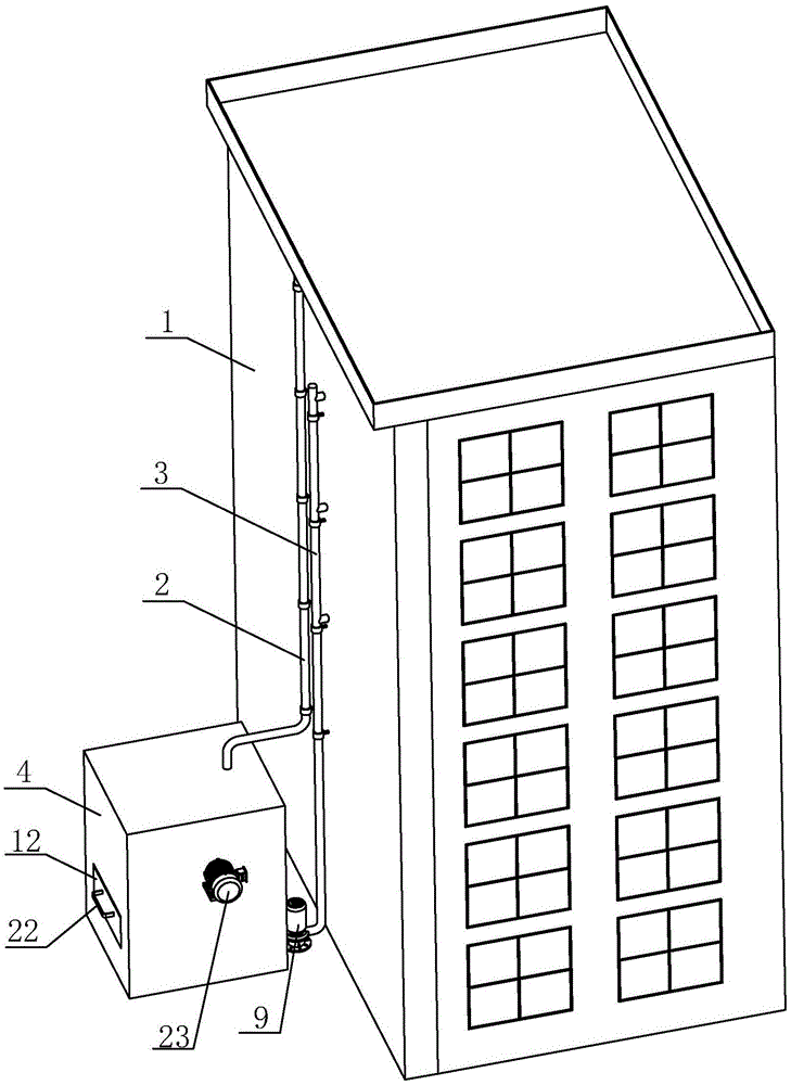 高层楼房建筑过程中的雨水再利用临时系统的制作方法