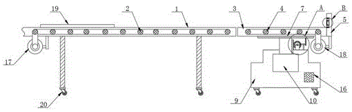 一种半导体基板生产线运输用转角装置的制作方法