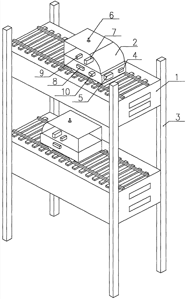 一种小型农用架空轨道车的制作方法