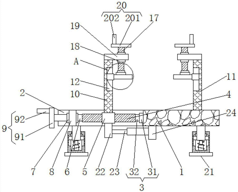 一种切割用夹具固定结构的制作方法