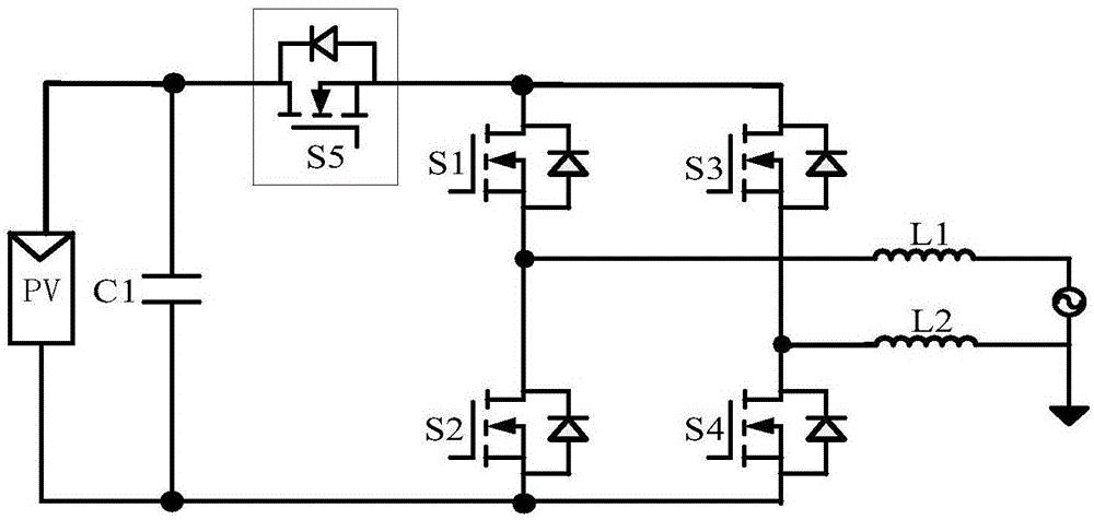 一种抑制系统漏电流非隔离型五电平逆变器的制作方法