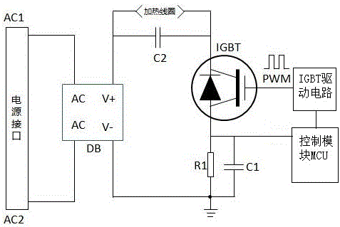 一种电磁炉的电磁加热系统及其控制方法与流程