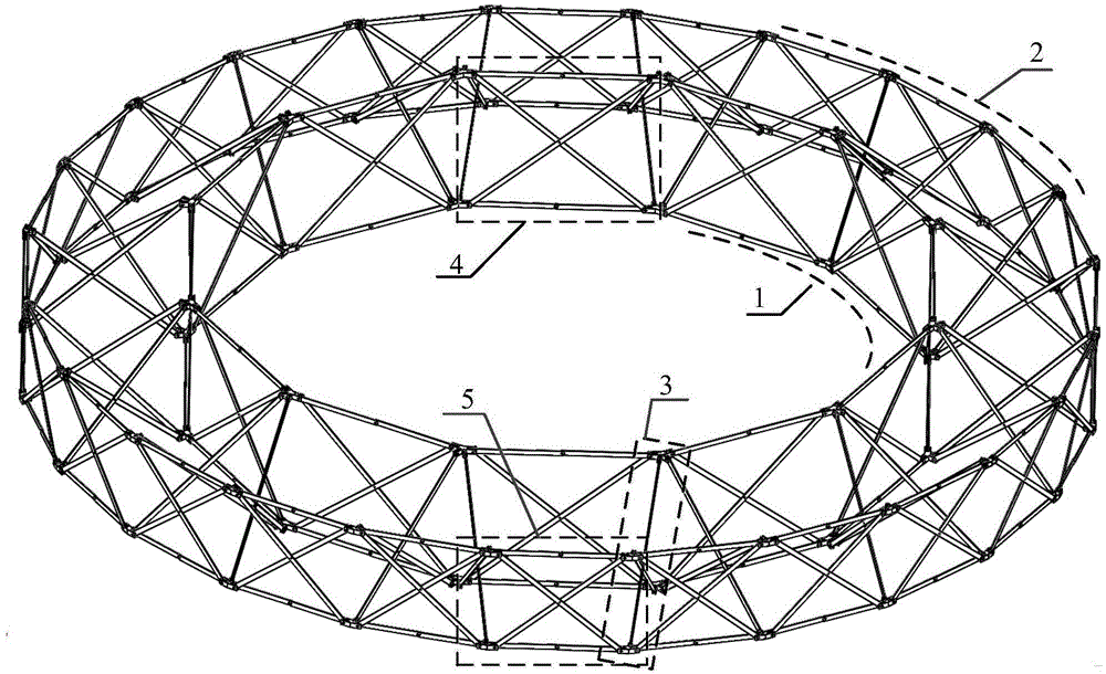 剪铰联动式过约束双层环形桁架可展开天线机构的制作方法