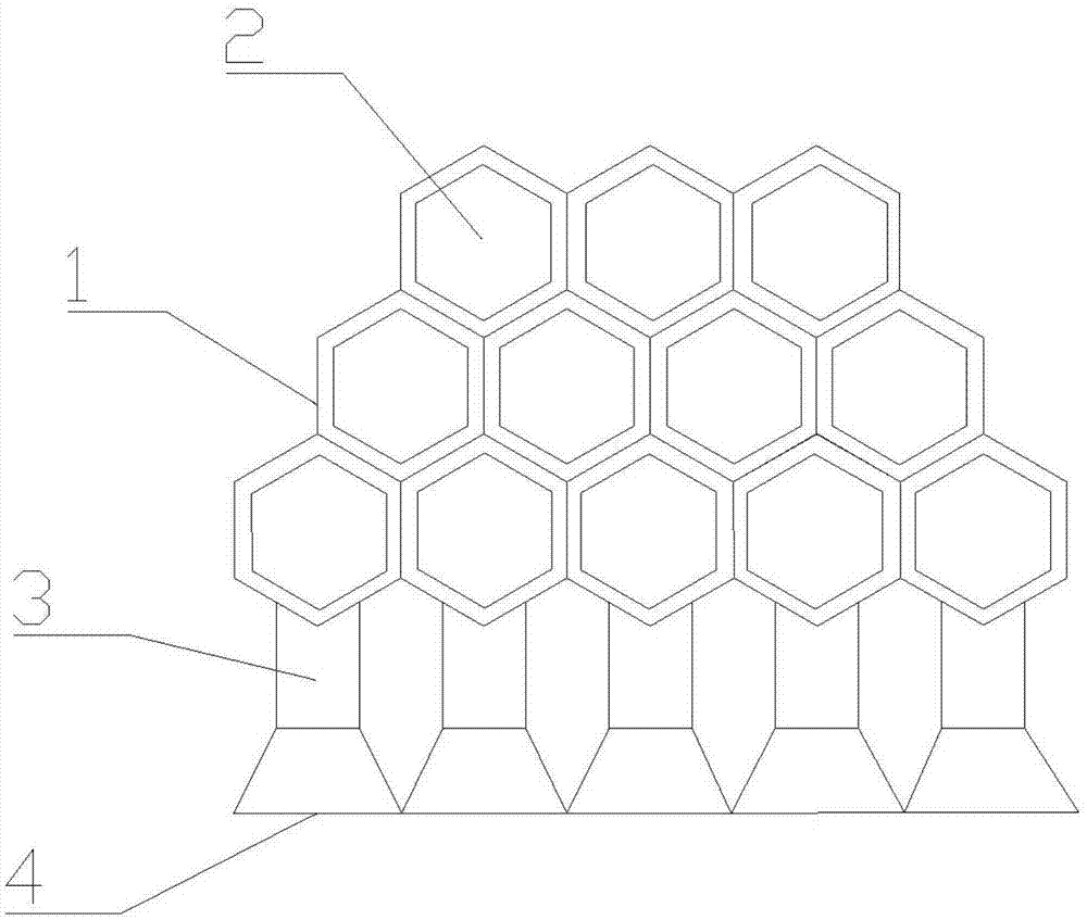 蜂巢笔架的制作方法