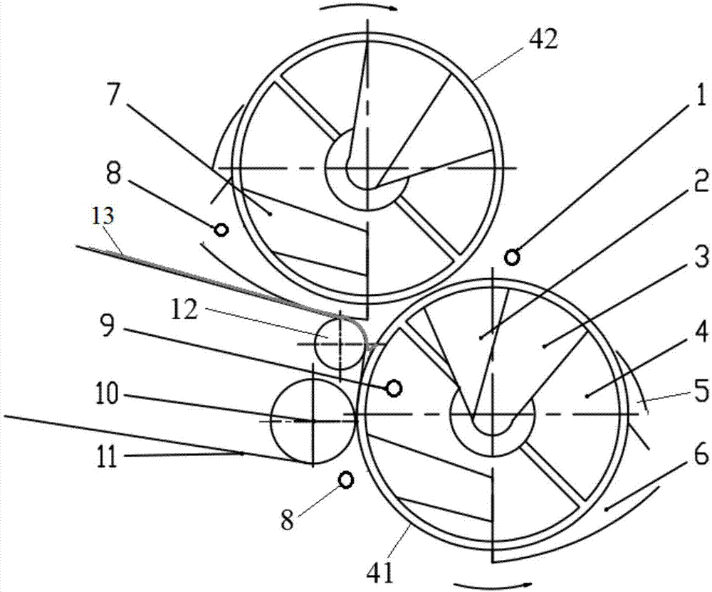 一种叠圆网成形装置的制作方法