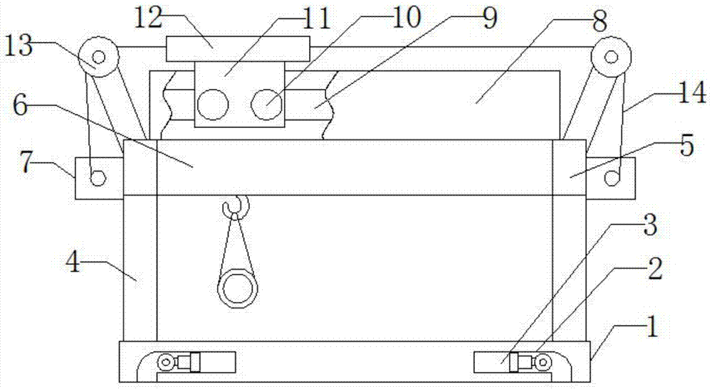 钢管平移吊车的制作方法