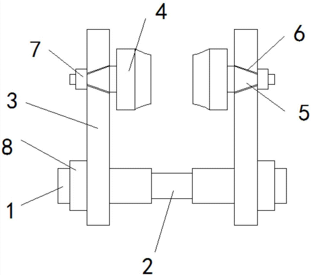 一种电动葫芦跑车轮轴连接结构的制作方法