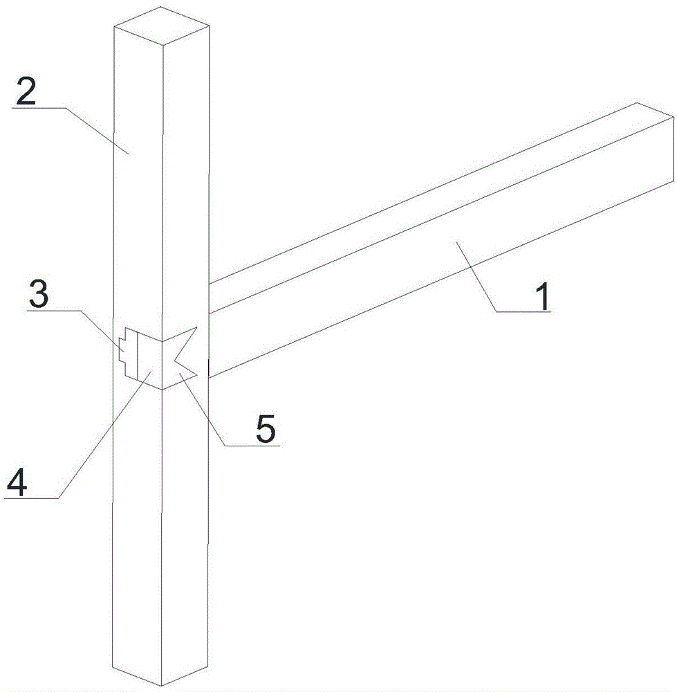 一种用于木家具的格肩榫结构的制作方法