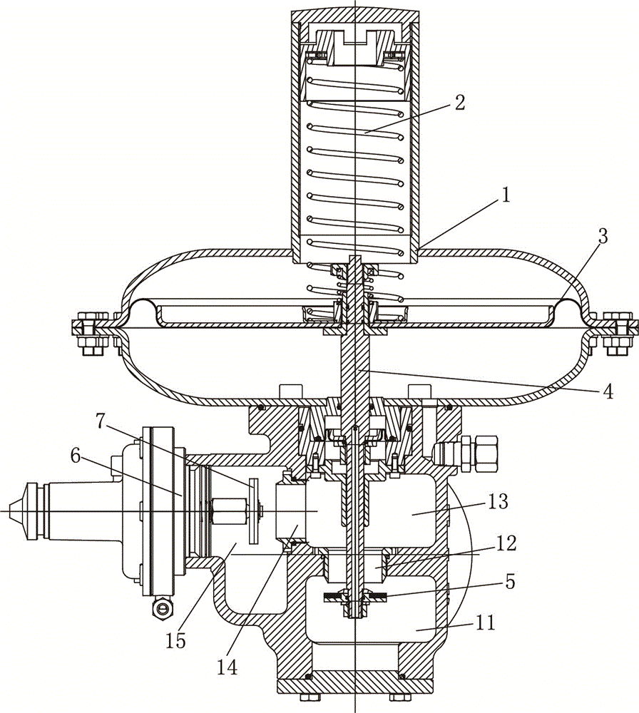 一种燃气调压器的双流道结构的制作方法