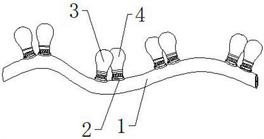 一种拆卸方便的发光二极管灯串的制作方法