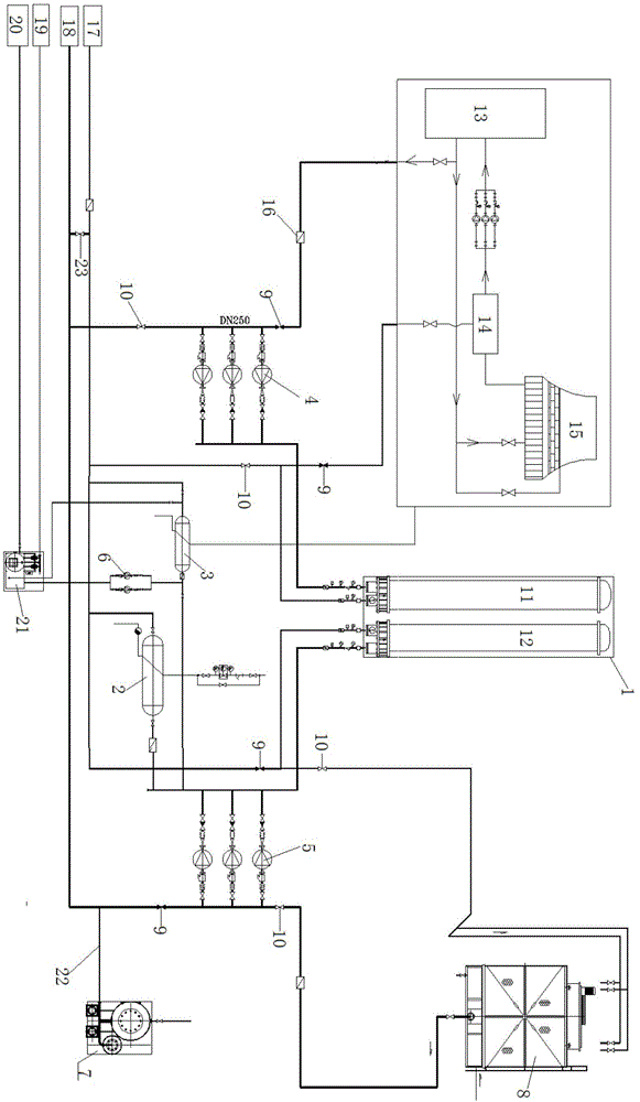 一种火力发电厂余热利用热泵系统的制作方法