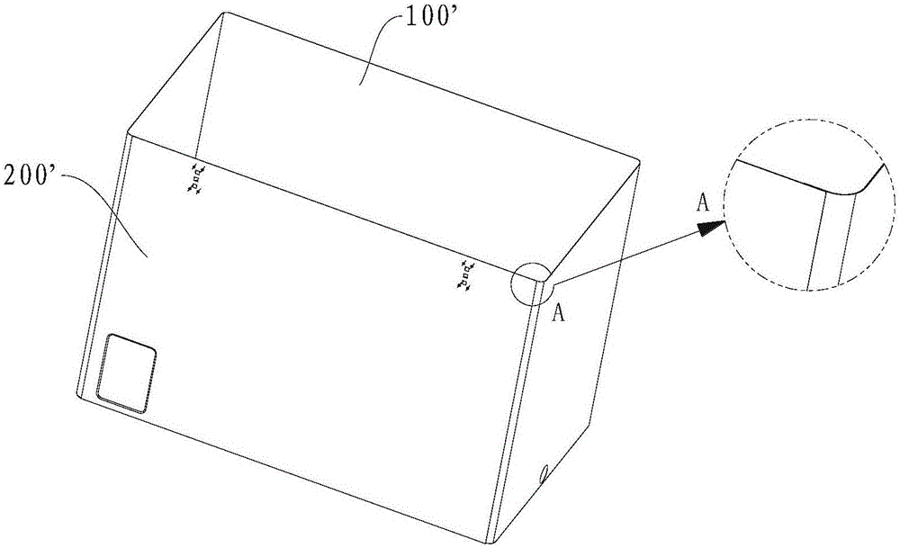 箱壳拼接结构及冷柜的制作方法
