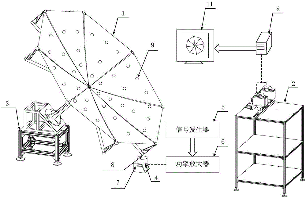 伞状反射器振动测量装置的制作方法