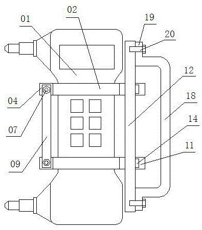 超声波检测仪连接装置的制作方法