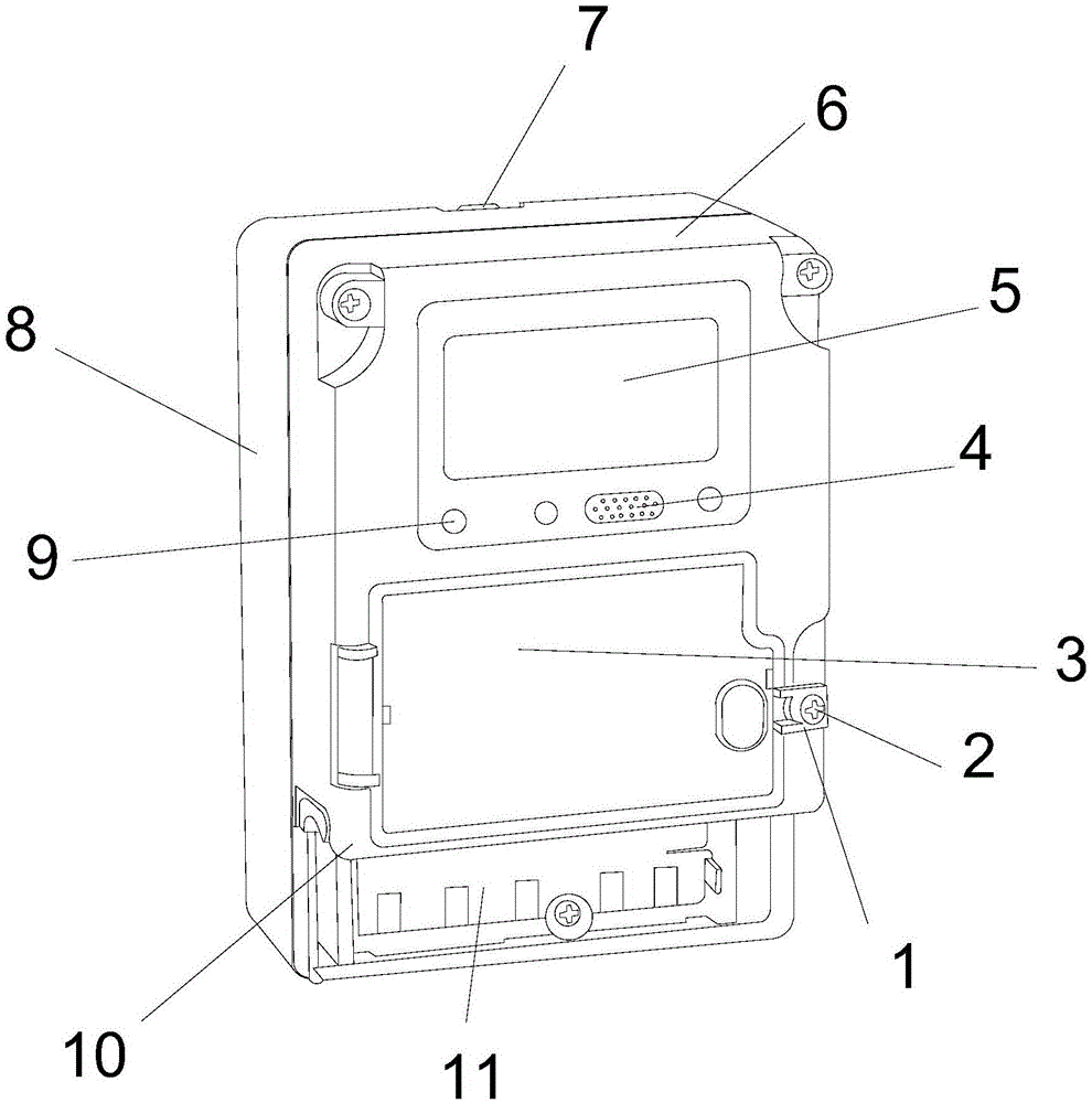 一种提高安装稳定性的智能电表的制作方法