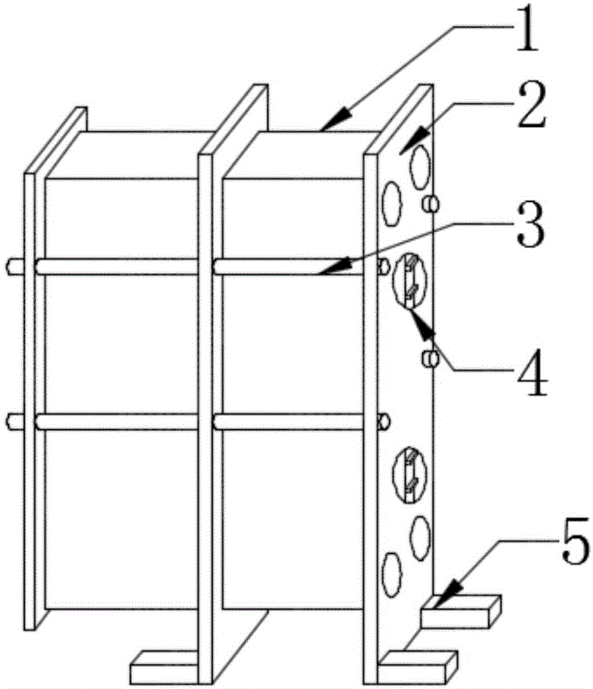 一种板式热交换器防护盖板卡扣结构的制作方法
