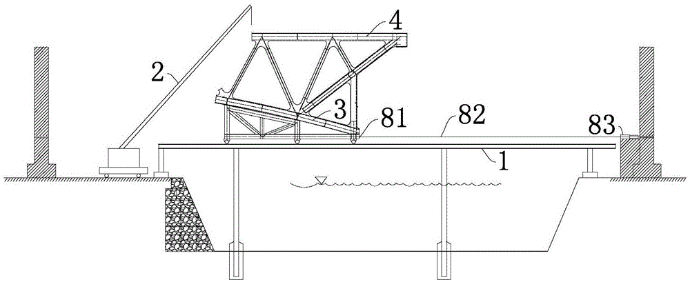 一种钢桁梁单节拼装分段纵向拖拉的方法与流程