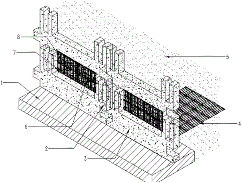 一种加筋土挡墙结构及挡墙的施工方法与流程