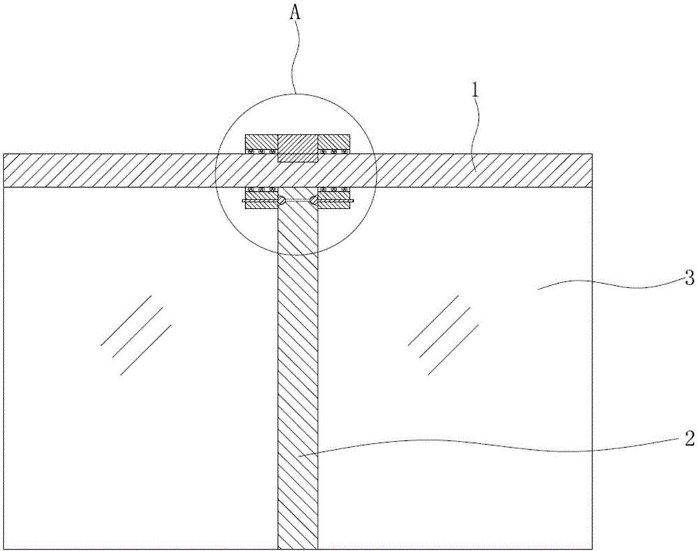 芯套式隐框幕墙横梁安装结构的制作方法