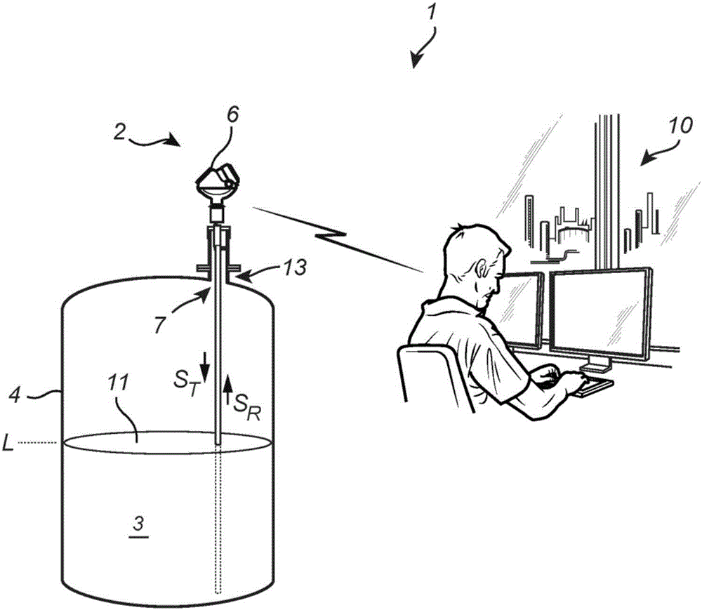 具有低反射间隔件装置的雷达料位计系统的制作方法