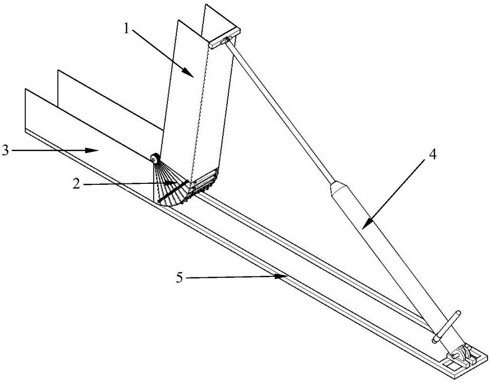 一种基于滑坡物理模型试验的上滑槽垂直角度调节装置的制作方法