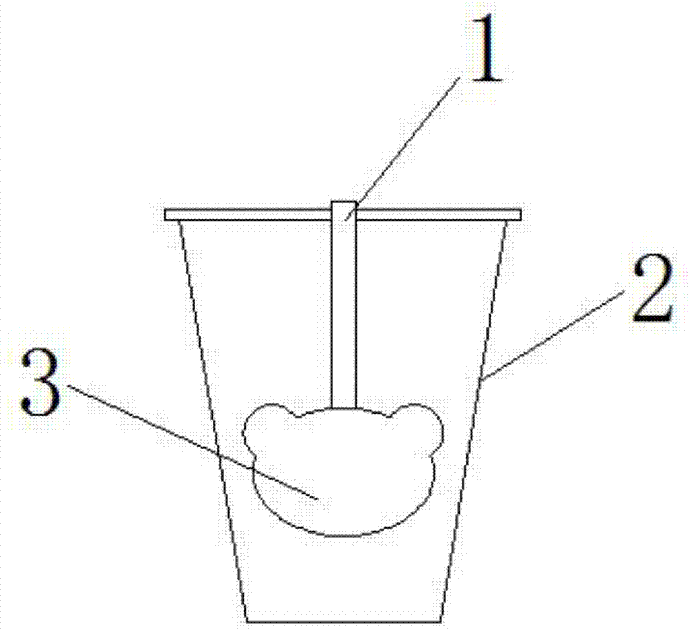 一种自带吸管的纸杯的制作方法