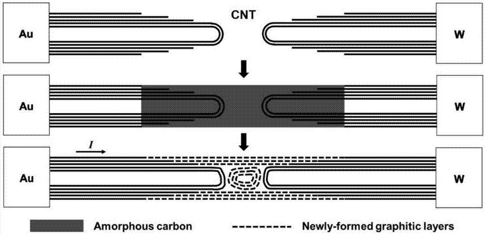 一种无缝焊接碳纳米管的方法与流程