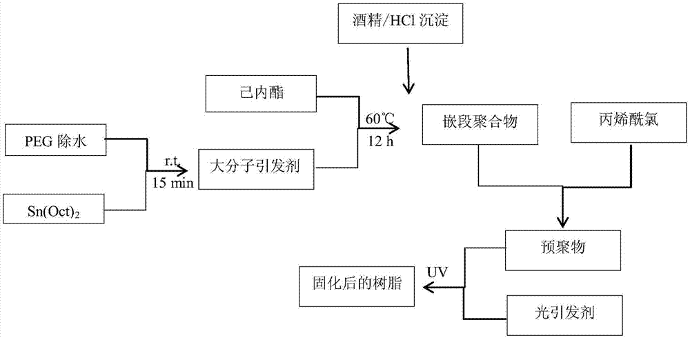 一种新型可生物降解的快速光固化成型材料的制备方法与流程