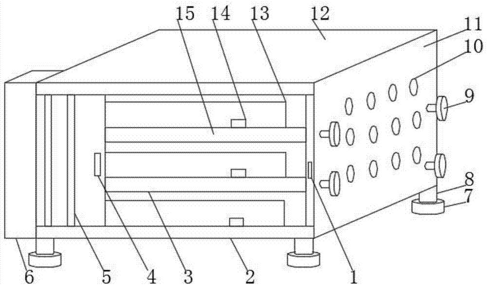 一种便于分类的原材料货架的制作方法