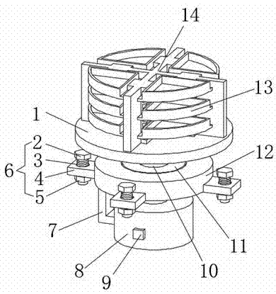 一种穴盘苗移栽机的旋转式托盘装置的制作方法