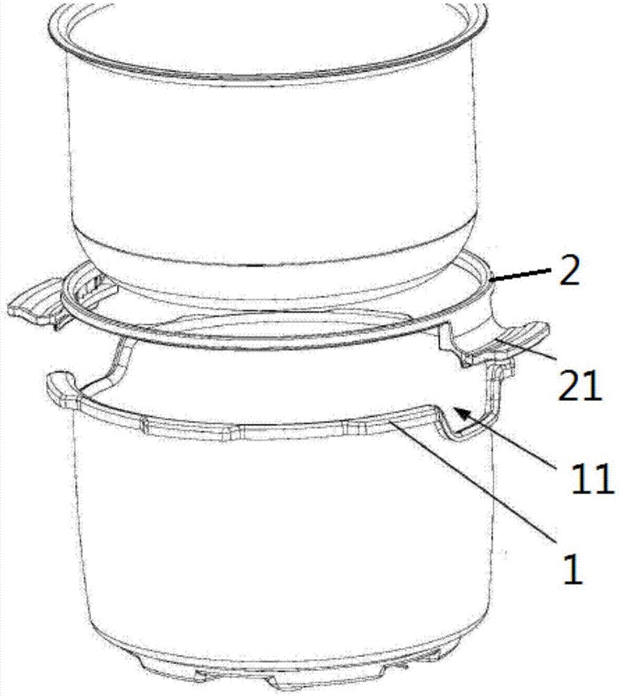 一种内锅安装结构及电压力锅的制作方法